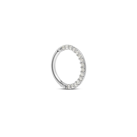 Piercing Orecchio Daith Ear Shine Oro Bianco Cubic Zirconia - Piercing Orecchio Donna | Stroili