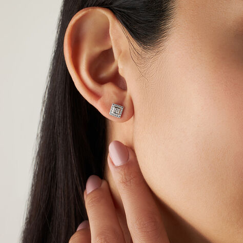 Orecchini Lobo Punto Luce Silver Elegance Argento Rodiato Cubic Zirconia - Orecchini a Lobo Donna | Stroili