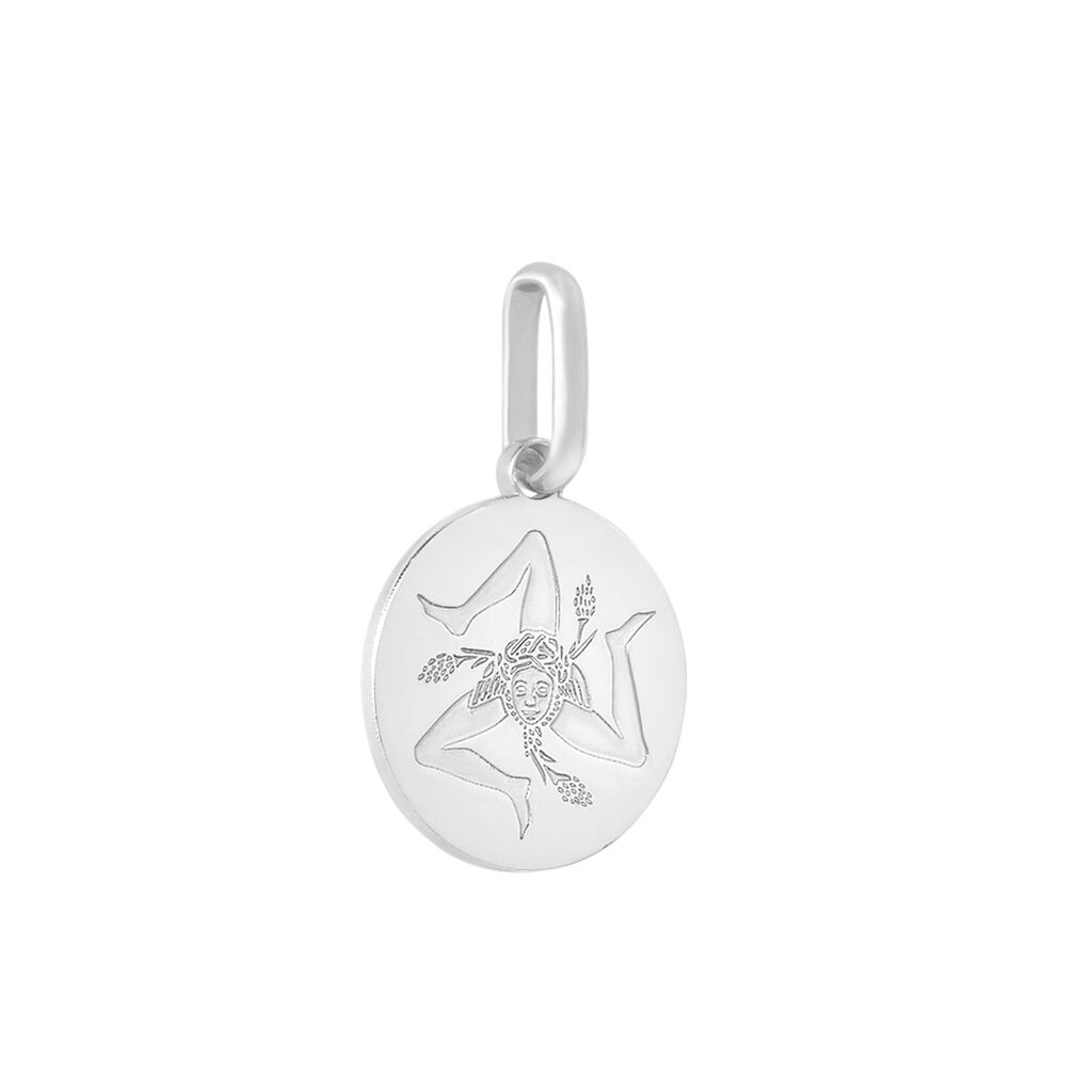 Pendente Saluti&Baci Trinacria Love Beats Argento Rodiato - Ciondoli Donna | Stroili