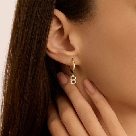 Mono Orecchino A Cerchio Toujours Oro Giallo Cubic Zirconia - Mono Orecchino Donna | Stroili