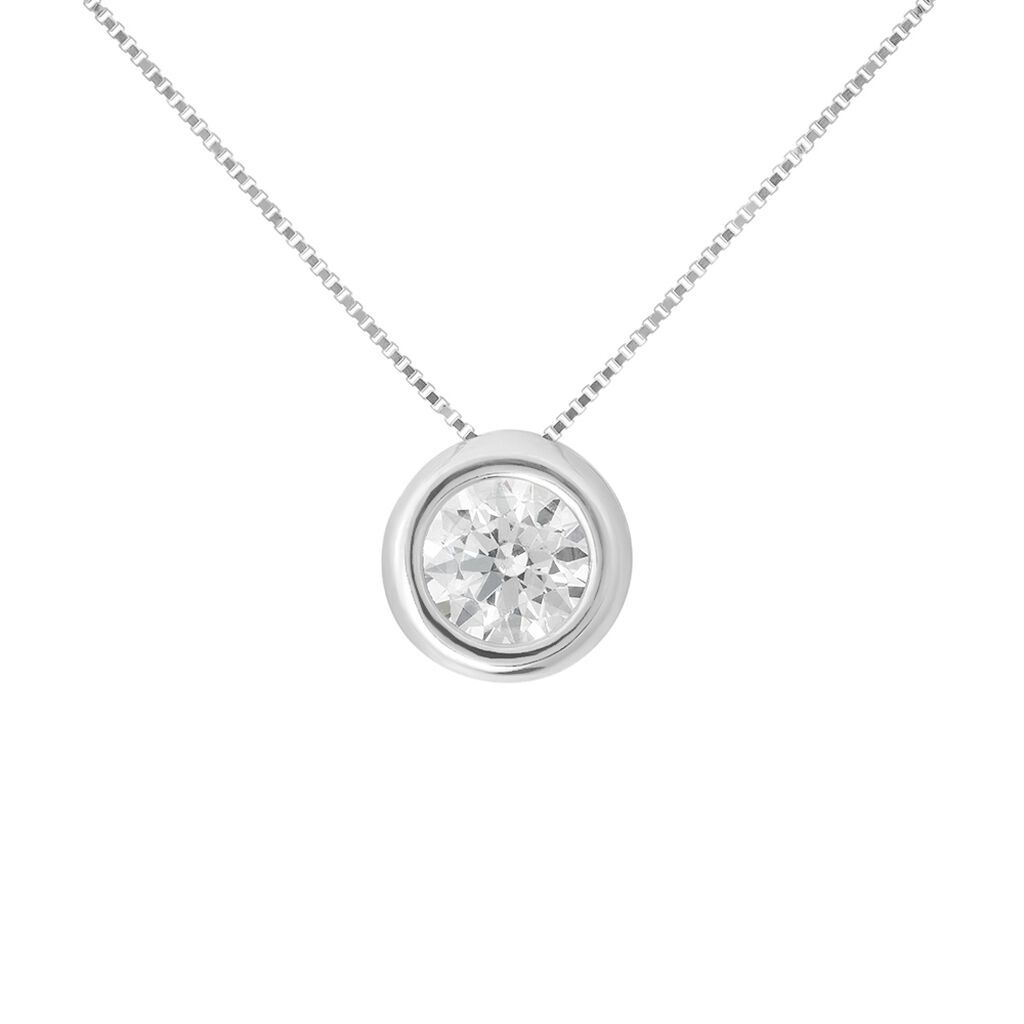 Collana Punto Luce Claire Oro Bianco Cubic Zirconia - Collane Punto Luce Donna | Stroili