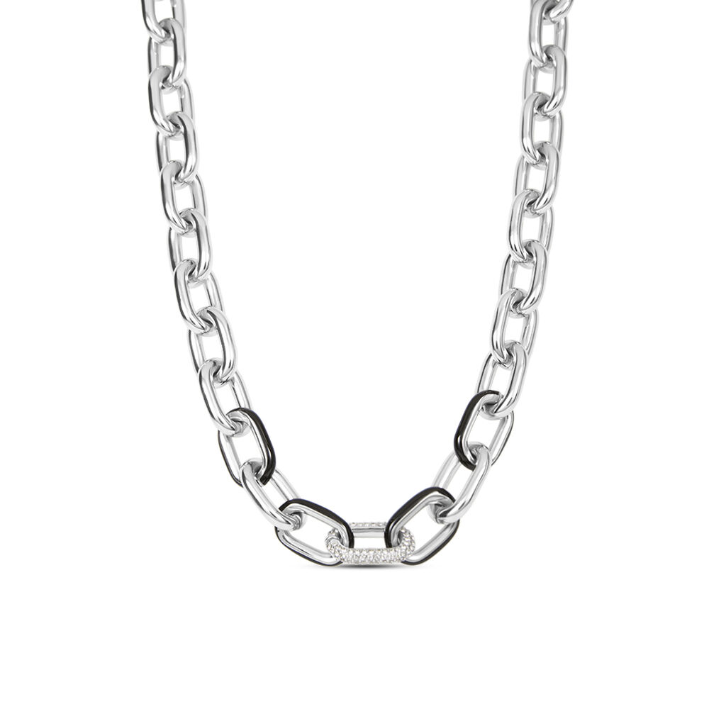 Catena Lady Sweet Acciaio Cristallo - Collane Catena Donna | Stroili
