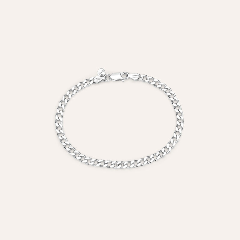 Bracciale Catena Gentleman Argento Rodiato - Gioielli Uomo | Stroili