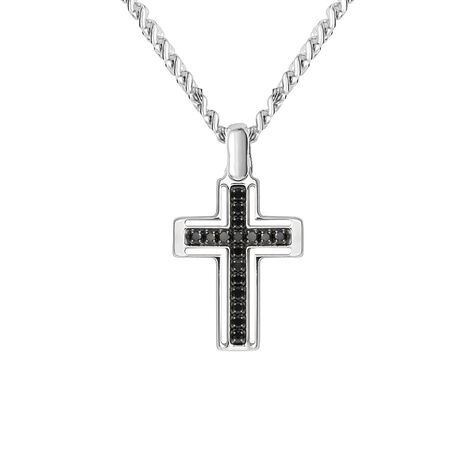 Collana Gentleman Argento Rodiato Cubic Zirconia - Collane Uomo | Stroili