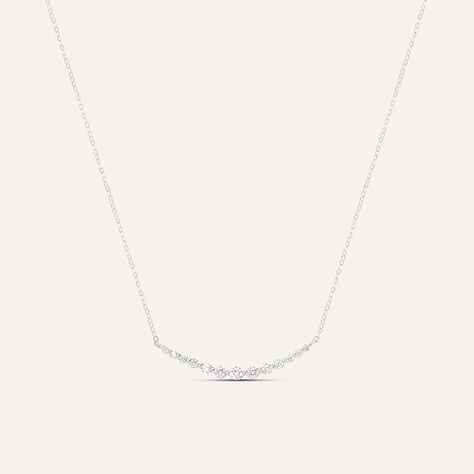 Collana Claire Oro Bianco Cubic Zirconia - Collane Donna | Stroili