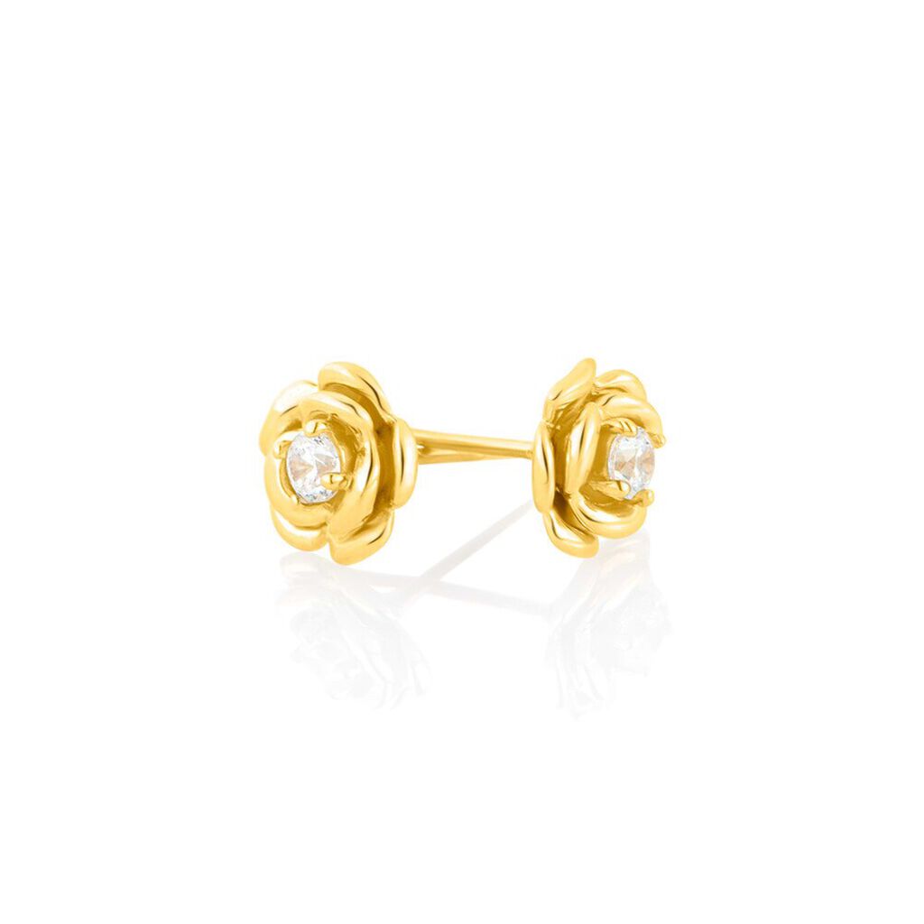 Orecchini Lobo Bon Ton Oro Giallo Cubic Zirconia - Orecchini a Lobo Donna | Stroili