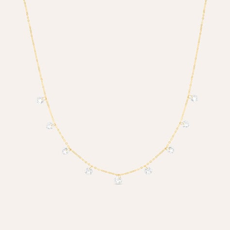 Collana Multi Punto Luce Claire Oro Giallo Cubic Zirconia - Collane Punto Luce Donna | Stroili