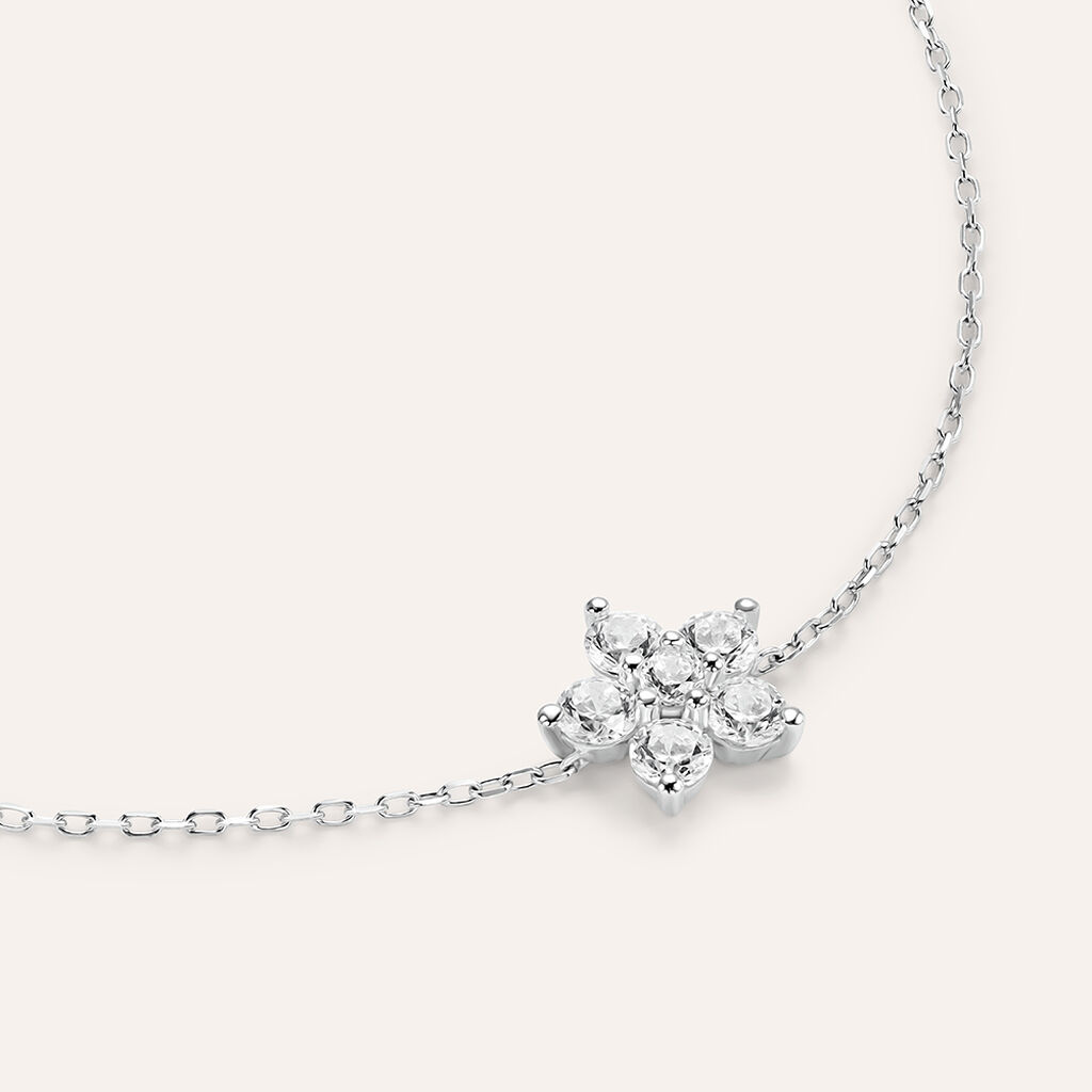 Bracciale Claire Oro Bianco Cubic Zirconia - Bracciali Amicizia Donna | Stroili