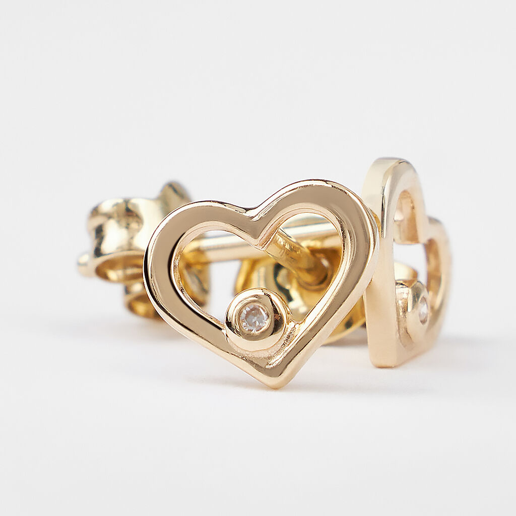 Orecchini Lobo Sophia Oro Giallo Diamante - Orecchini a Lobo Donna | Stroili