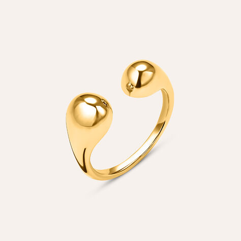 Anello Contrarie Lady Code Acciaio Dorato - Anelli Moderni Donna | Stroili
