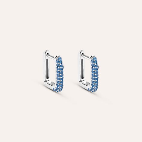 Orecchini A Cerchio Silver Rainbow Argento Rodiato Cubic Zirconia - Orecchini a Cerchio Donna | Stroili