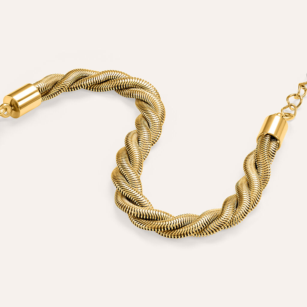 Bracciale Lady Code Acciaio Dorato - Bracciali Donna | Stroili