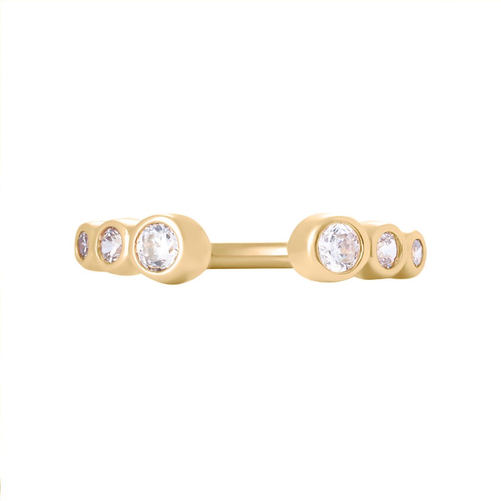 Anello Contrarie Golden Dream Placcato Oro Giallo Cubic Zirconia - Anelli con Pietre Donna | Stroili