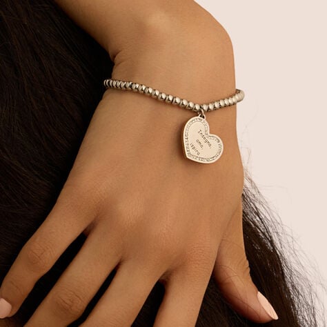 Bracciale Sunrise Acciaio Cristallo - Bracciali con Incisione Donna | Stroili