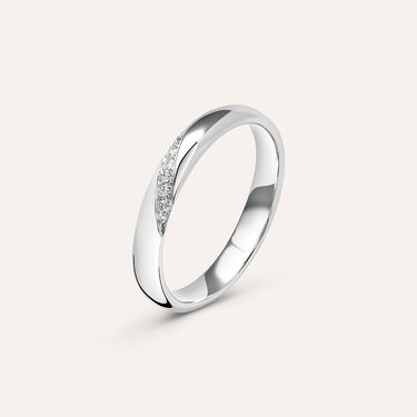 Fede Comoda 3 mm Oro Bianco Diamante