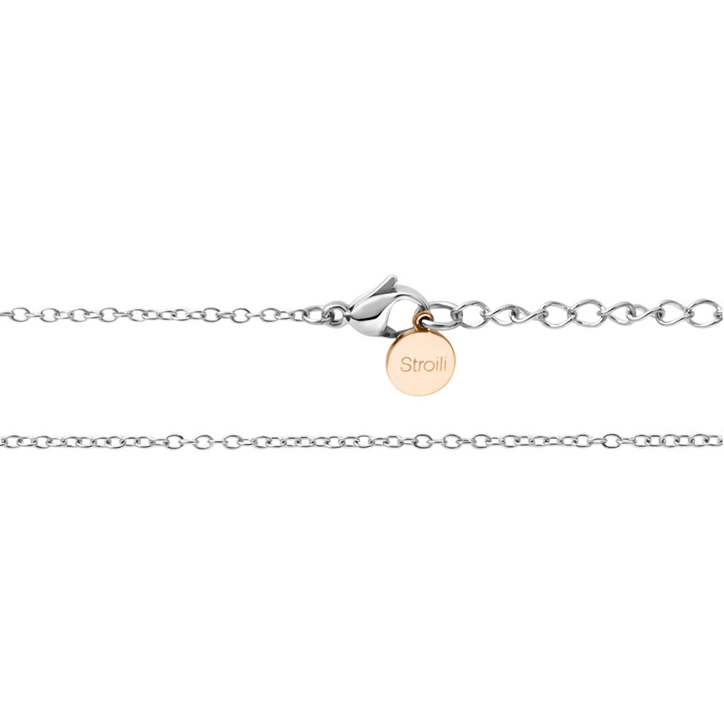Collana Lady Chic Acciaio Rosa Cristallo - Collane Donna | Stroili
