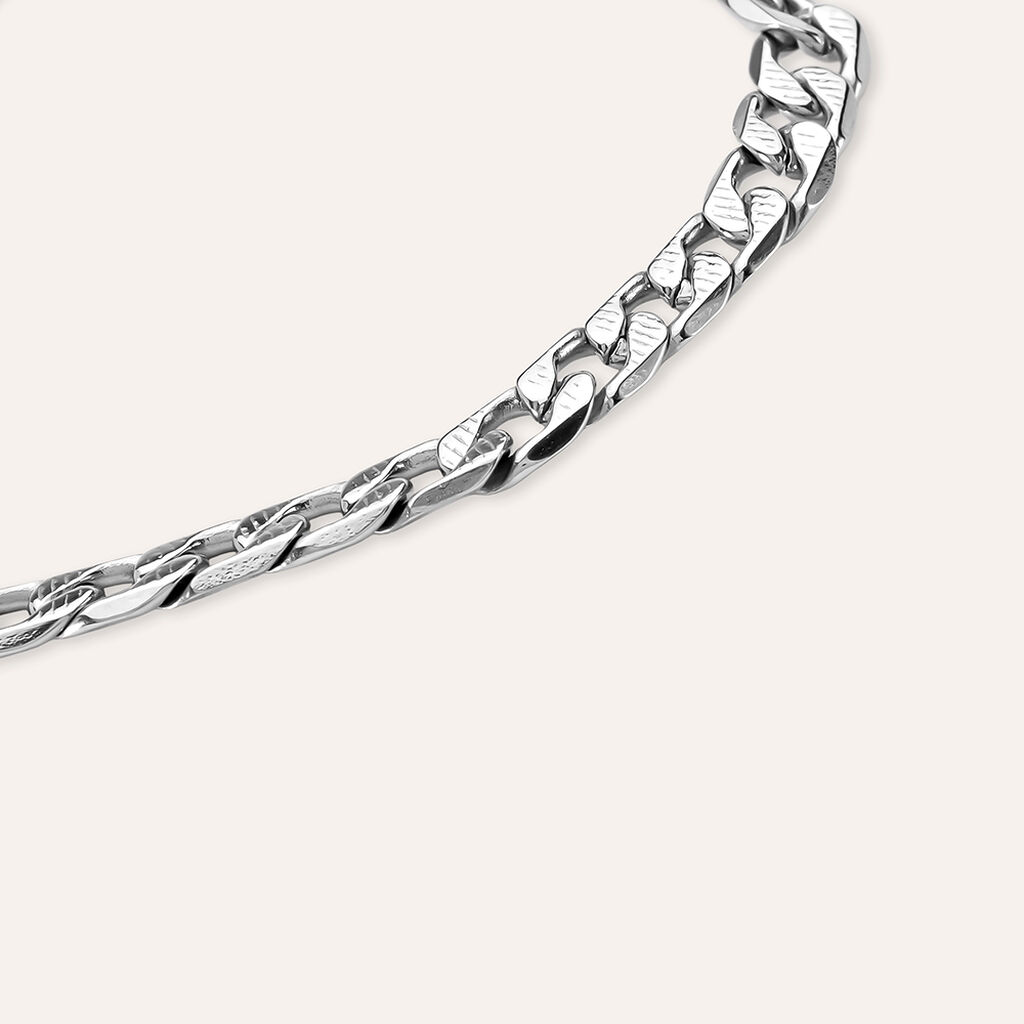 Bracciale Con Targhetta Man Code Acciaio