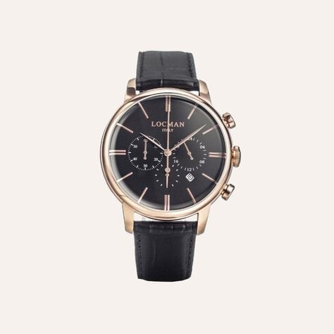 Orologio Al Quarzo Locman 1960 0254r01r-rrbkrgpk - Orologi con Datario Uomo | Stroili
