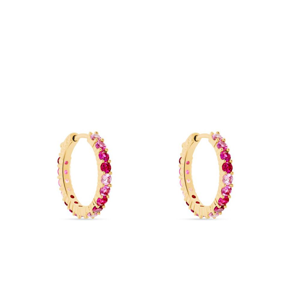 Orecchini A Cerchio Golden Dream Placcato Oro Giallo Cubic Zirconia - Orecchini a Cerchio Donna | Stroili