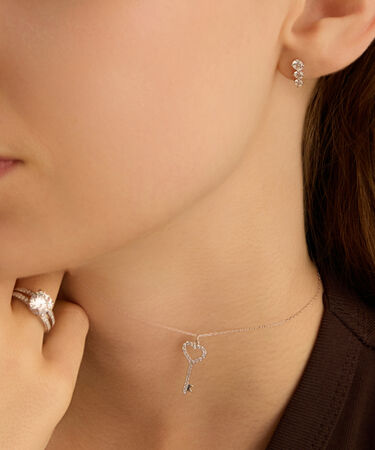 Anello Solitario Claire Oro Bianco Cubic Zirconia