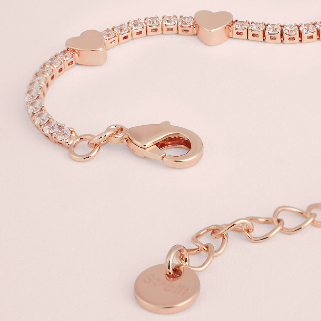 Bracciale Romantic Shine Ottone Rosa Cristallo - Bracciali Love Donna | Stroili