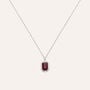 Collana Charlotte Oro Bianco Rubino Diamante