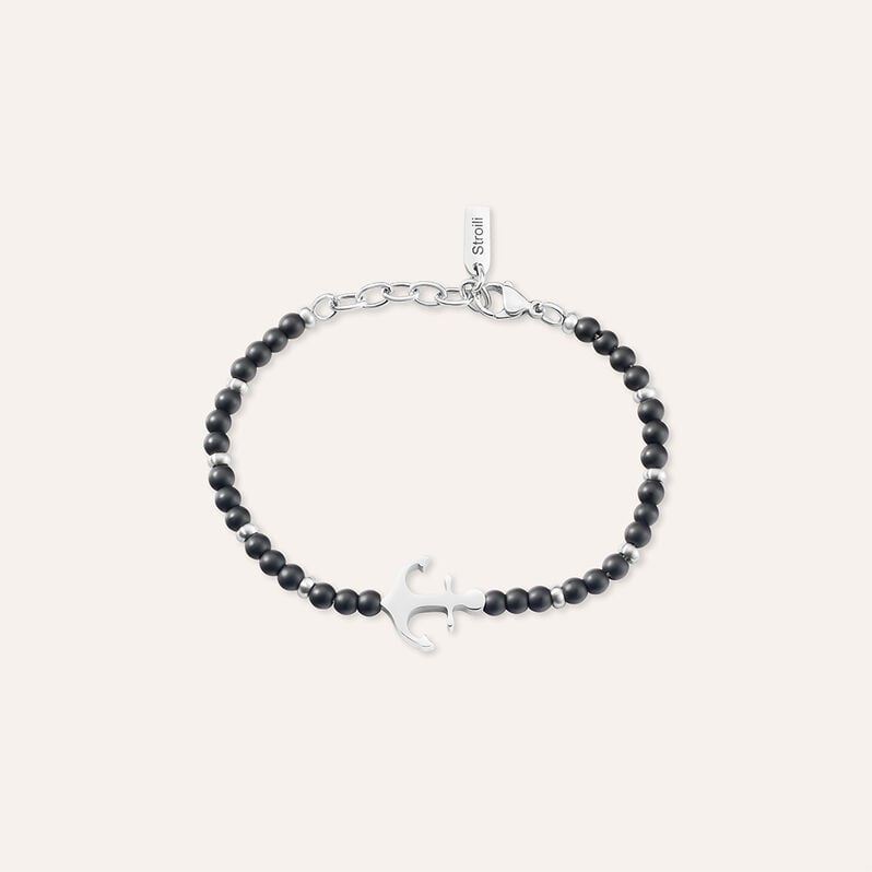 Bracciale Man Code Acciaio Onice - Bracciali Uomo | Stroili