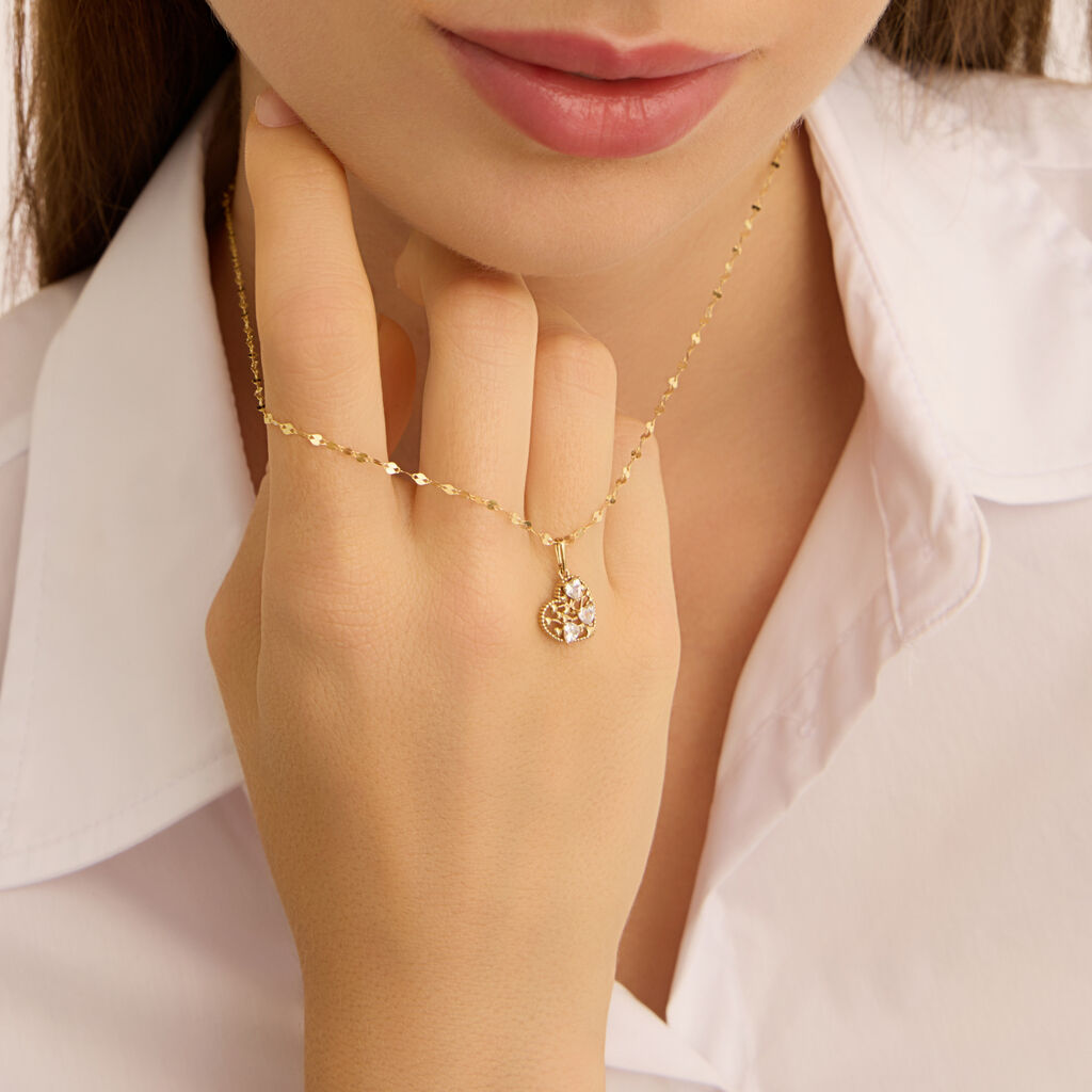 Pendente Poème Oro Giallo Cubic Zirconia - Ciondoli Donna | Stroili