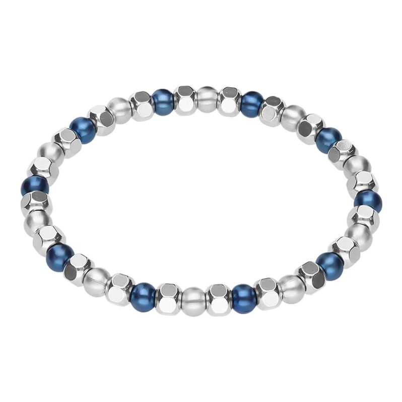 Bracciale in acciaio bicolore - Bracciali Uomo | Stroili