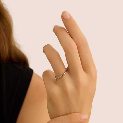 Fede Fermanello 1.95 mm Oro Bianco - Anelli con Incisione Donna | Stroili
