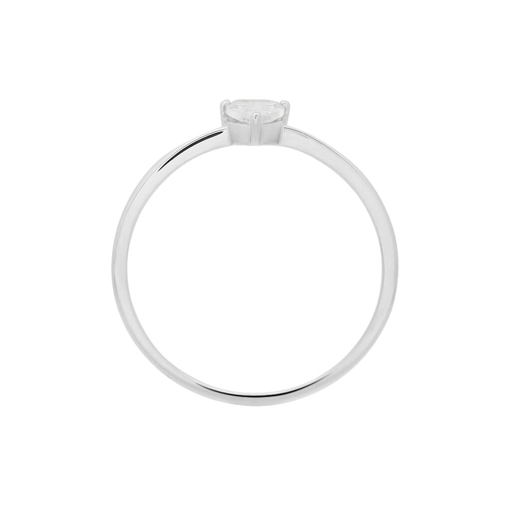 Anello Solitario Claire Oro Bianco Cubic Zirconia - Anelli con Pietre Donna | Stroili