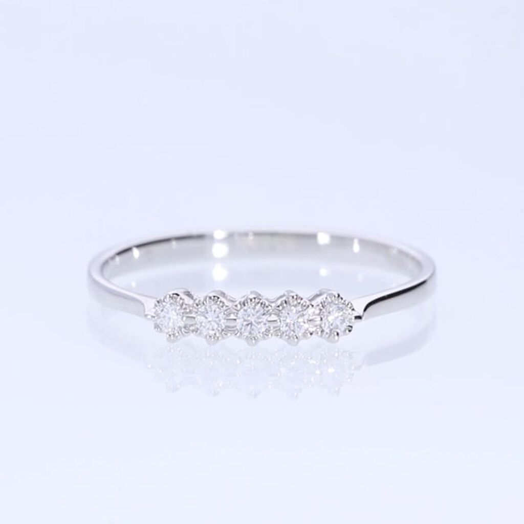 Anello Riviere Diamazing Oro Bianco Diamante