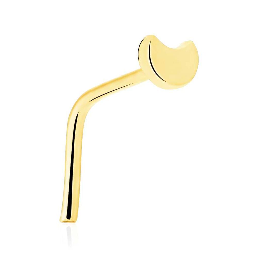 Piercing naso in oro giallo Luna