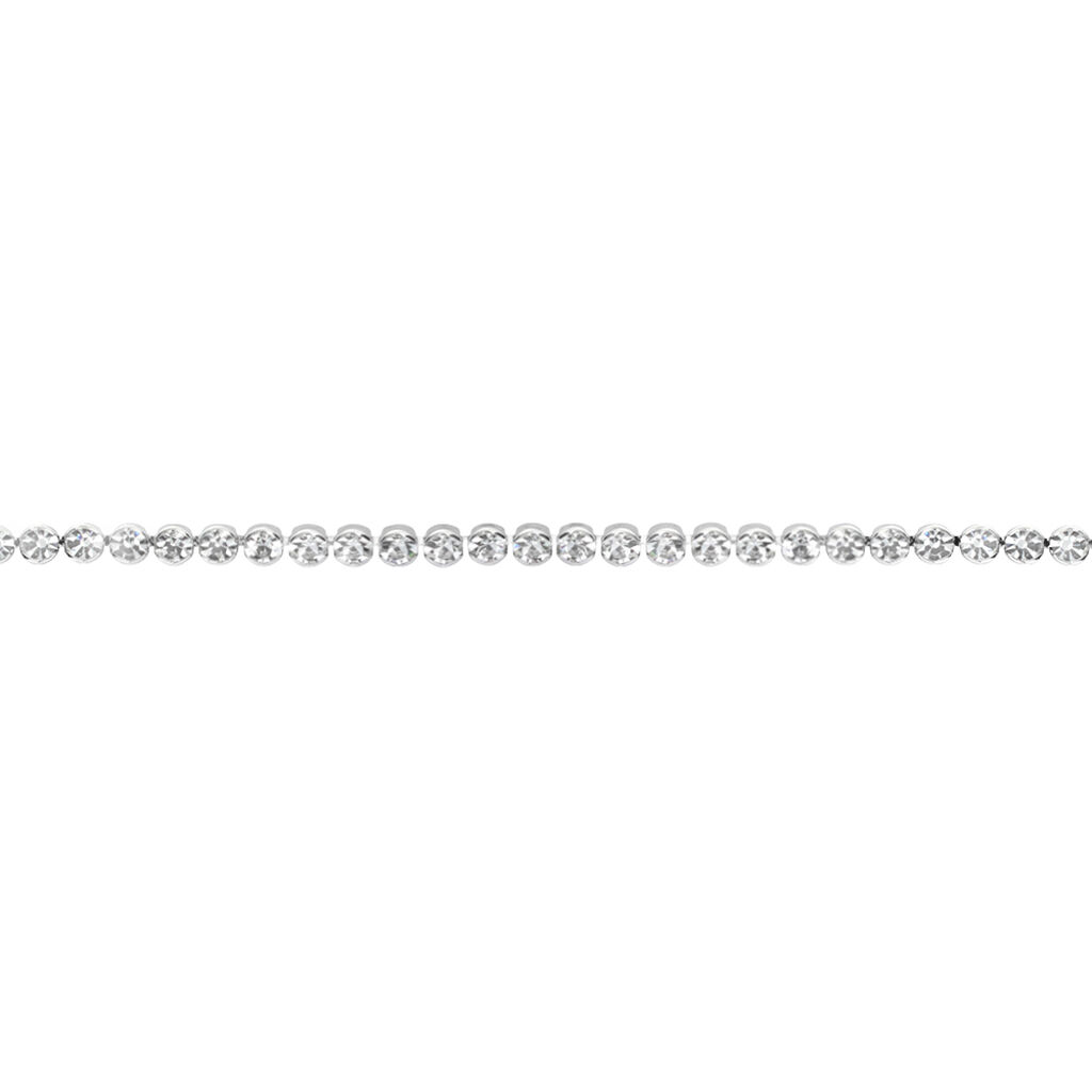 Bracciale Tennis Romantic Shine Metallo Cristallo - Bracciali Tennis Donna | Stroili