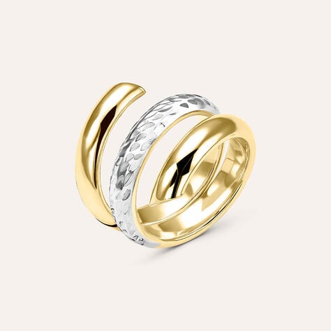 Anello Fascia Isabelle Oro Bicolore - Anelli Donna | Stroili