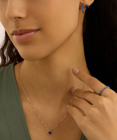 Anello Eternity Silver Rainbow Argento Rodiato Cubic Zirconia