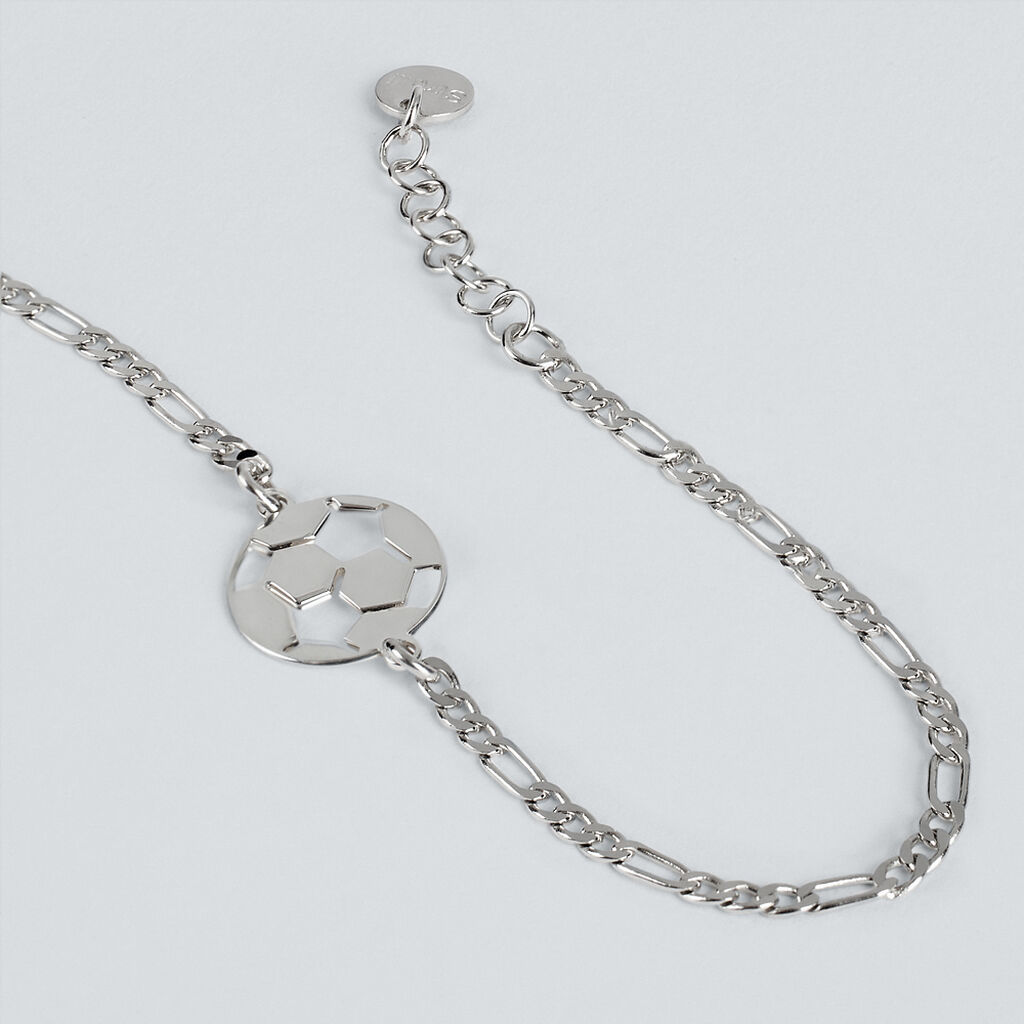 Bracciale Catena Gentleman Argento Rodiato