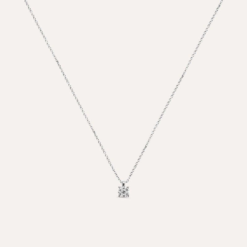 Collana Punto Luce Petali Oro Bianco Diamante - Collane Punto Luce Donna | Stroili