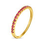 Anello Riviere Charlotte Oro Giallo Rubino