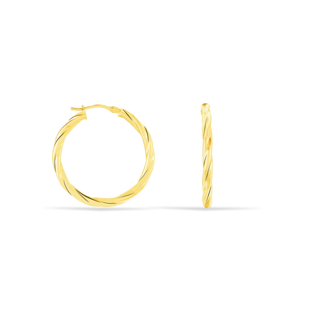 Orecchini A Cerchio Gold Essence Oro Giallo - Orecchini a Cerchio Donna | Stroili