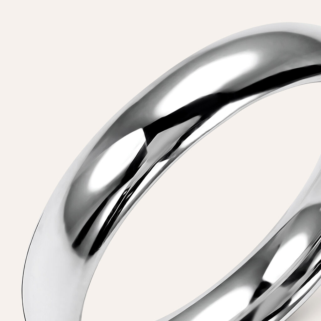 Fede Comoda Leggera 4 mm Oro Bianco