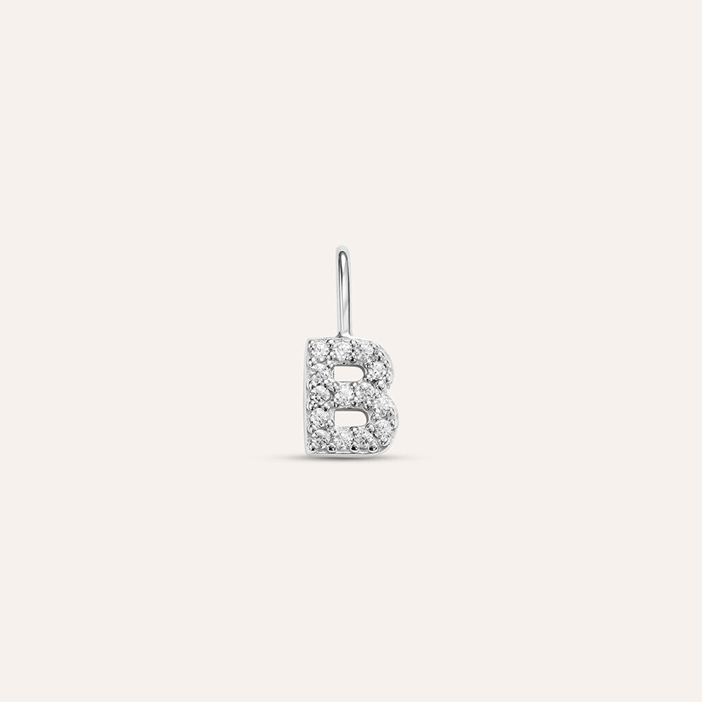 Pendente Love Beats Argento Rodiato Cubic Zirconia