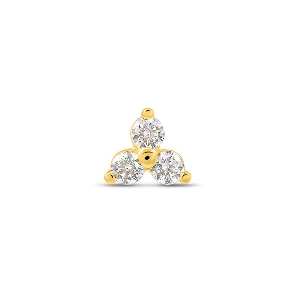 Piercing Orecchio Tragus Helix Conch Bon Ton Oro Giallo Cubic Zirconia - Piercing Orecchio Donna | Stroili