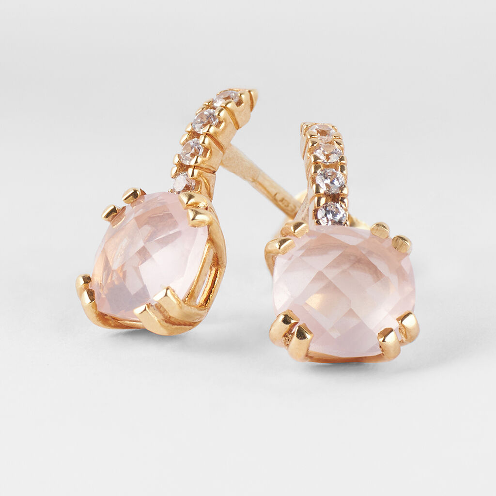 Orecchini Lobo Punto Luce Amélie Oro Giallo Quarzo Cubic Zirconia - Orecchini a Lobo Donna | Stroili