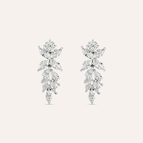 Orecchini Pendenti Claire Oro Bianco Cubic Zirconia - Orecchini Pendenti Donna | Stroili
