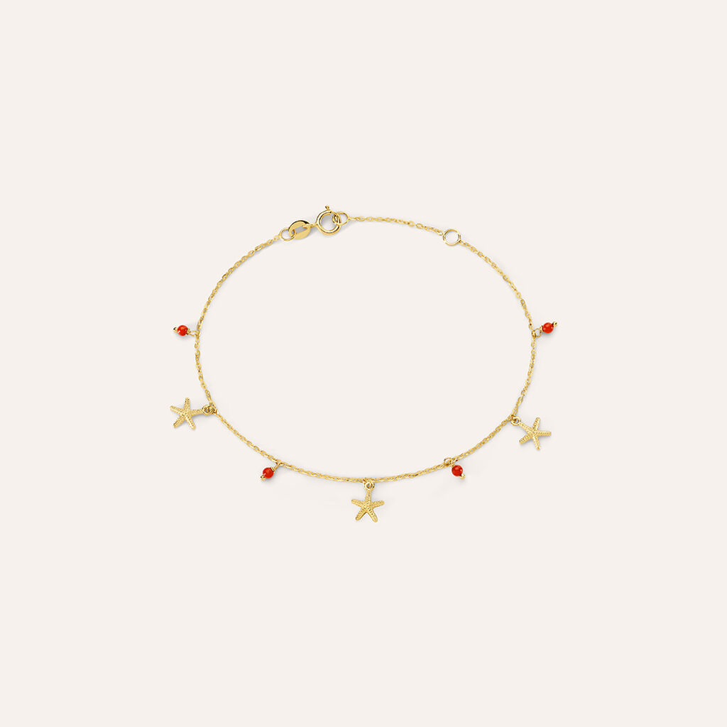 Bracciale Beverly Oro Giallo Corallo