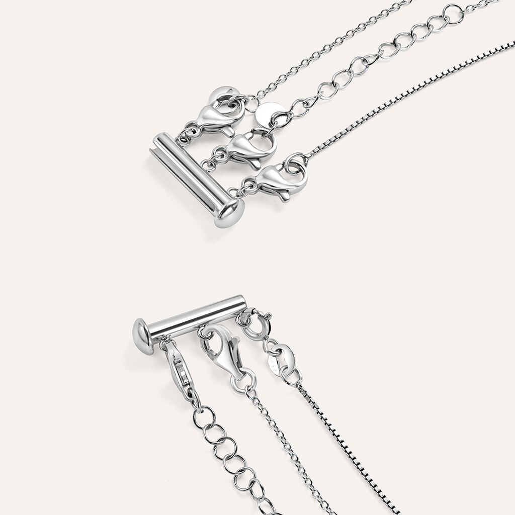 Chiusura Multipla in Acciaio per Collane