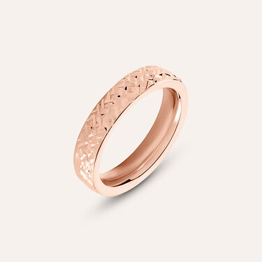 Fede Comoda Leggera Squadrata 4 mm Oro Rosa