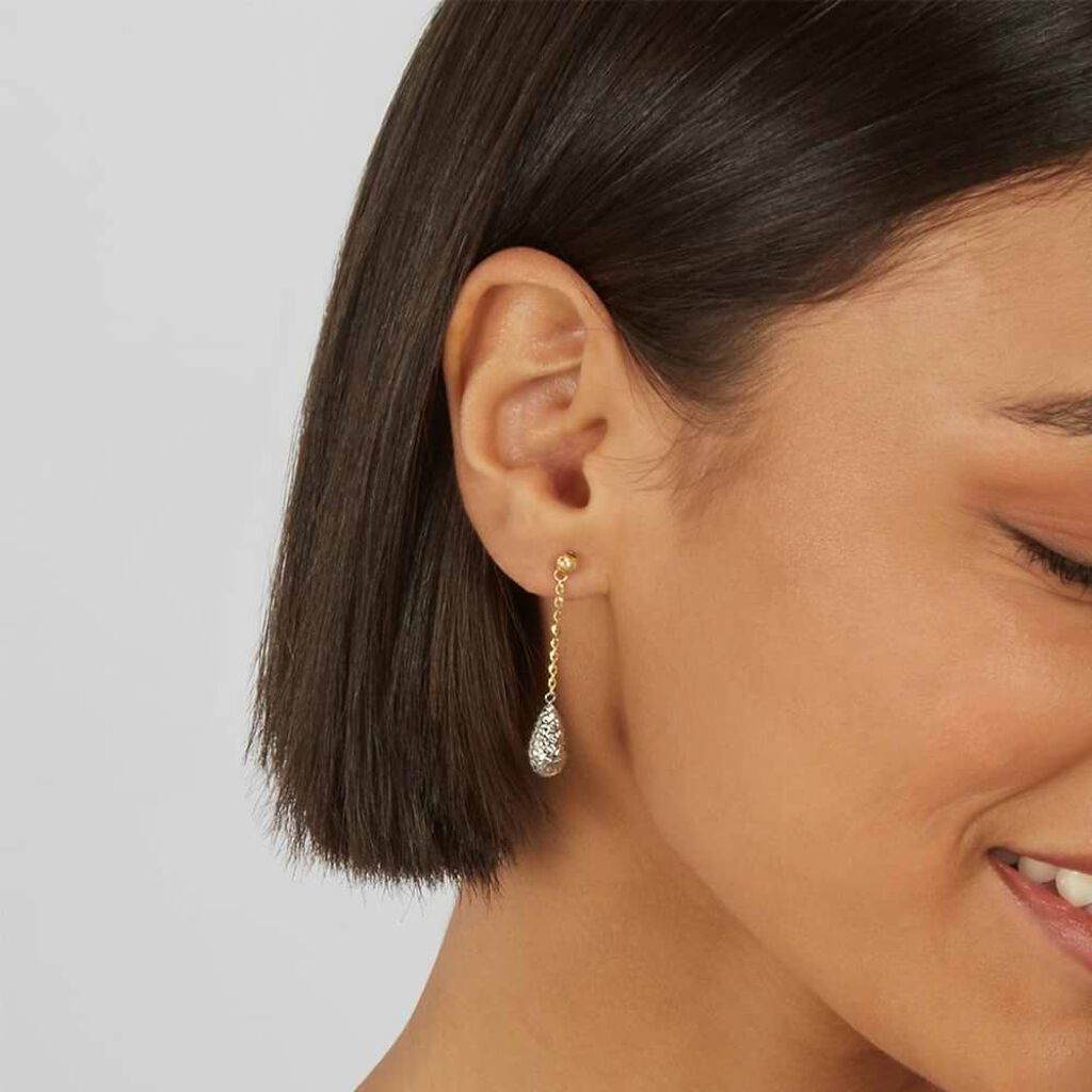 Orecchini Pendenti Isabelle Oro Bicolore - Orecchini Pendenti Donna | Stroili