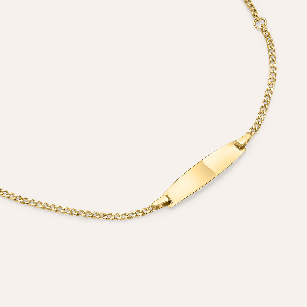 Bracciale Con Targhetta Holy Oro Giallo